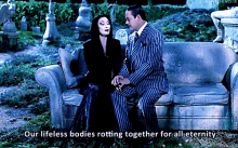 Rotting Together Eternity GIF - Rotting Together Eternity Morticia Addams GIFs