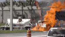 Truck Accident Burning Truck GIF - Truck Accident Burning Truck Gasoline Truck GIFs