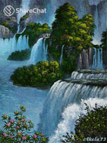 Waterfalls Riverside GIF - Waterfalls Riverside Nature GIFs