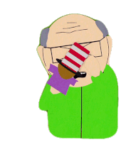 Crying Mr Garrison Sticker - Crying Mr Garrison South Park Stickers