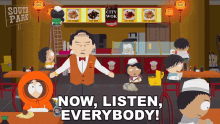 Now Listen Everybody Tuong Lu Kim GIF - Now Listen Everybody Tuong Lu Kim South Park GIFs