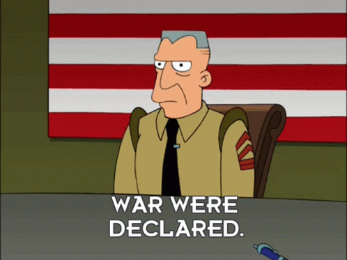 War Were Declared Futurama GIF - War Were Declared Futurama We Declared War  - Discover & Share GIFs