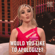 Would You Like To Apologize Saturday Night Live GIF - Would You Like To Apologize Saturday Night Live Are You Going To Apologize GIFs