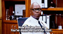 captain holt chair cap holt turn chair now youve done it captain holt chair cap holt turn chair now youve done it