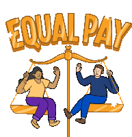 Equal Pay Balance Sticker - Equal Pay Balance Gender Pay Gap Stickers