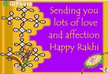 Happy Rakhi Gifkaro GIF - Happy Rakhi Gifkaro Sending You Lots Of Love GIFs