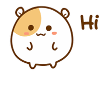 Hamster Cute Sticker - Hamster Cute Hi Stickers