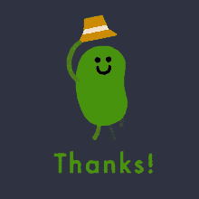 Thanks Bean GIF - Thanks Bean Tip Hat GIFs