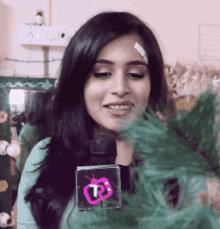 rhea sharma indian actress pretty beautiful holding mic rhea sharma indian actress pretty beautiful holding mic
