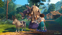 Carrying Donkeys Mirabel Madrigal GIF - Carrying Donkeys Mirabel Madrigal Luisa Madrigal GIFs