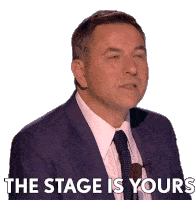 The Stage Is Yours David Walliams Sticker - The Stage Is Yours David Walliams Britains Got Talent Stickers