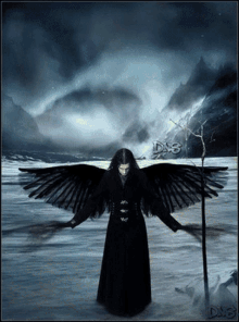 Dark Fallen Angel GIF - Dark Fallen Angel Black GIFs