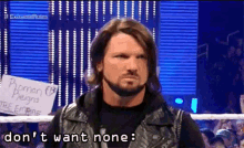 aj styles dont want none intensifies wwe mad stare