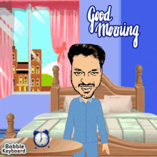 Good Morning Bobble Keyboard GIF - Good Morning Bobble Keyboard Alarm GIFs