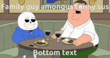 Amongus Family Guy GIF - Amongus Family Guy Sans Undertale GIFs