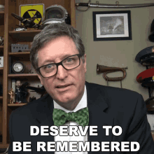 Deserve To Be Remembered Lance Geiger GIF - Deserve To Be Remembered Lance Geiger The History Guy GIFs