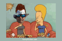 Beavis And Butthead Eating Popcorn GIF - Beavis And Butthead Eating Popcorn Popcorn GIFs