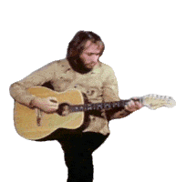 Playing My Guitar Maurice Gibb Sticker - Playing My Guitar Maurice Gibb Bee Gees Stickers
