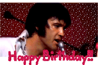 Happy Birthday Elvis Sticker - Happy Birthday Elvis Stickers