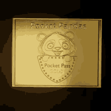 Panda Pass Gold GIF - Panda Pass Gold GIFs