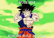 rule ignore rule404 goku