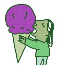 kiss sweet hungry big ice cream
