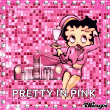 pretty betty boop sparkles pink pretty in pink
