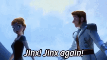Jinx! Jinx Again! - Frozen GIF - Frozen Princes Disney Princess GIFs