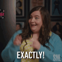 Exactly Aidy Bryant GIF - Exactly Aidy Bryant Saturday Night Live GIFs