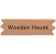 wooden picture wooden house frame
