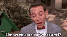 peewee herman i know you are but what am i i know what you are whatami peewee