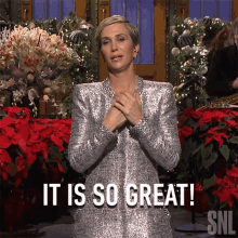 it is so great kristen wiig saturday night live holiday monologue it is awesome