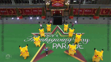 Marching In Place Pikachu GIF - Marching In Place Pikachu Macys Thanksgiving Day Parade GIFs