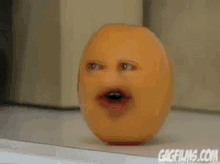 うざいオレンジ 可笑しい　果物 GIF - Blender Annoying Orange Strange GIFs