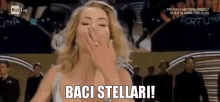 Baci Stellari Valeria Marini GIF - Stellar Kisses Italian Tv Personality Italian Actress GIFs