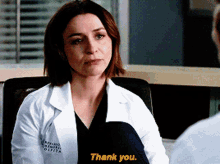 Greys Anatomy Amelia Shepherd GIF - Greys Anatomy Amelia Shepherd Thank You GIFs