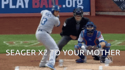 Seagerx2 Dodgers GIF - Seagerx2 Dodgers GIFs