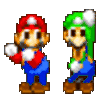 Mario Luigi Sticker - Mario Luigi Superstar Saga Stickers