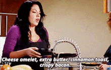Greys Anatomy Callie Torres GIF - Greys Anatomy Callie Torres Cheese Omelet GIFs