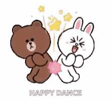 Cony And Brown Dancing GIF - Cony And Brown Dancing Butt Bump GIFs
