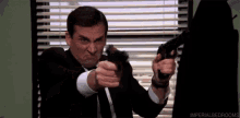 the office office pistols dual wielding john woo