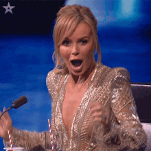 Shocked Amanda Holden GIF - Shocked Amanda Holden Britains Got Talent GIFs