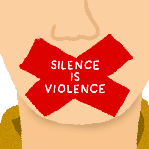 Silence Is Violence Criminal Justice System Sticker - Silence Is Violence Criminal Justice System Injustice System Stickers