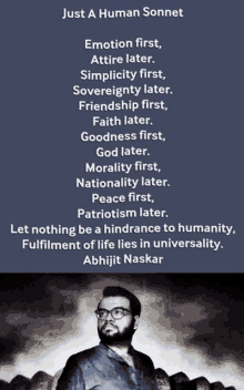 abhijit naskar naskar humanism humanity humans
