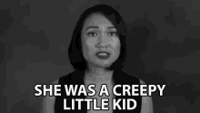 She Was A Creepy Little Kid Scared GIF - She Was A Creepy Little Kid Scared Nervous GIFs