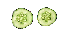 Cucumbers Sliced Cucumber Sticker - Cucumbers Sliced Cucumber Vegetable Stickers