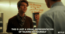 This Is Just A Visual Representation Of Talking To Yourself Therapy GIF - This Is Just A Visual Representation Of Talking To Yourself Therapy Explaining GIFs