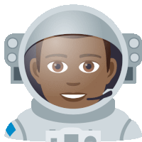 Astronaut Joypixels Sticker - Astronaut Joypixels Spaceman Stickers