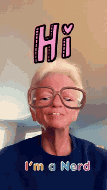 nerd snapchat hi grandma old lady