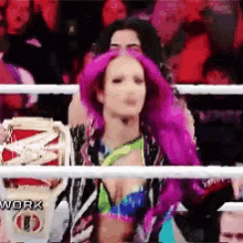 Sasha Banks Title GIF - Sasha Banks Title Belt GIFs